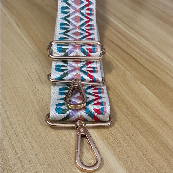 Colorful Geometric Pattern Bag Strap - Picture 2 of 4